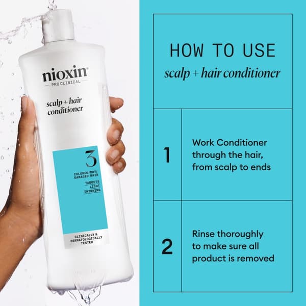 Nioxin System 3 Conditioner for Colored Thinning Hair 1000 ml - Färgat