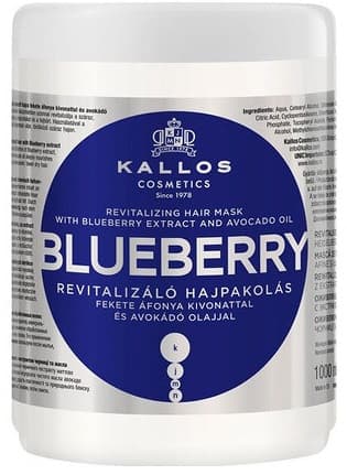 Kallos blåbär revitaliserande hårmask 1000 ml