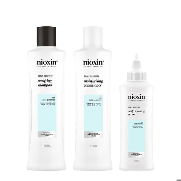 Nioxin Scalp Recovery Kit Trifasico Schampo 200ml Balsam 200ml Serum 100ml