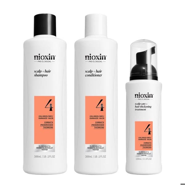 Nioxin Sistema 4 Kit Trifasico Schampo 300ml Balsam 300ml Behandling 100ml