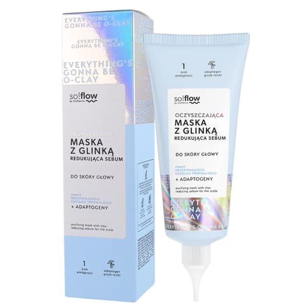 So!Flow Purifying Clay Mask vähentää talia, 100 ml