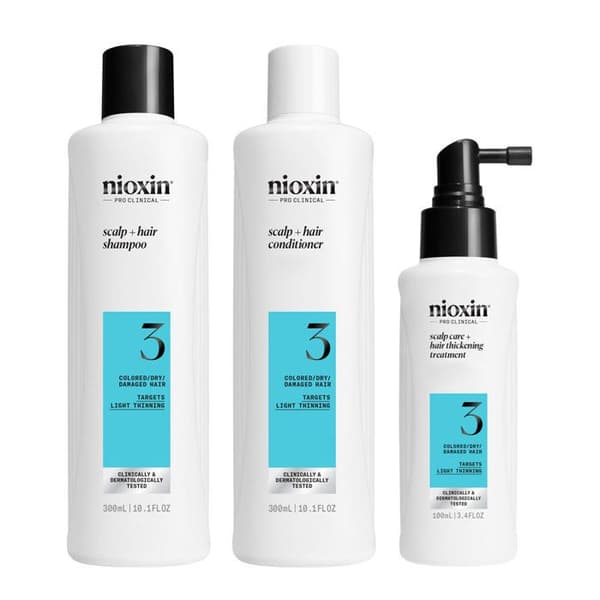 Nioxin Sistema 3 Kit Trifasico Schampo 300ml Balsam 300ml Behandling 100ml