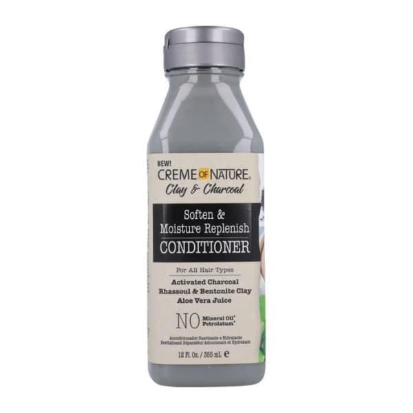 Creme Of Nature Clay &amp; Charcoal Moisture Replenish Conditioner 355ml