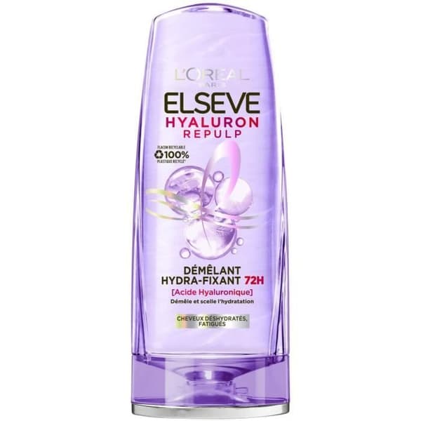 L'OREAL PARIS ELSEVE Hyaluron Repulp 72H Hydra-Fixing Detangler berikad med Hyaluronsyra - 200 ml