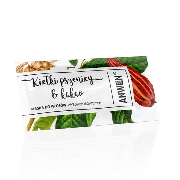 ANWEN Hair Mask Sachet Wheat Sprouts &amp; Cocoa 10 ml - Sachet med hårinpackning Wheat Sprouts &amp; Cocoa