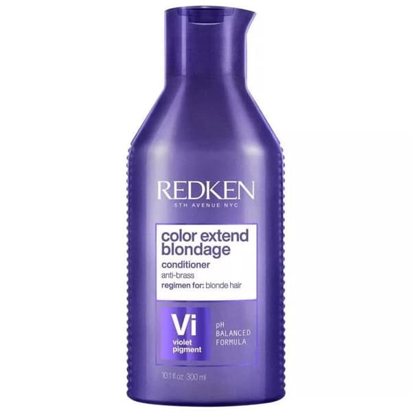 Neutraliserande balsam som reparerar fibern i sensibiliserat blont hår.