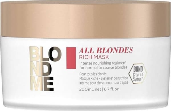 Schwarzkopf Blond Me All Blondes Rich Maska do włosów 200ml