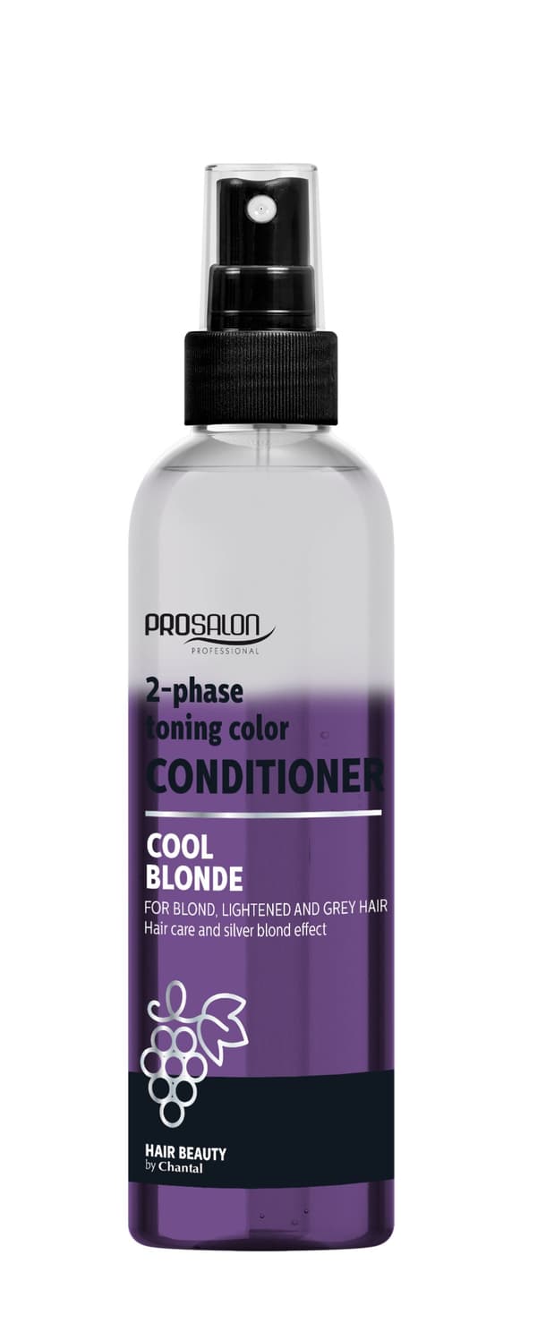 CHANTAL PROSALON Tofaset balsam til blond hår COOL BLONDE 2-faset toning farve - 200ml