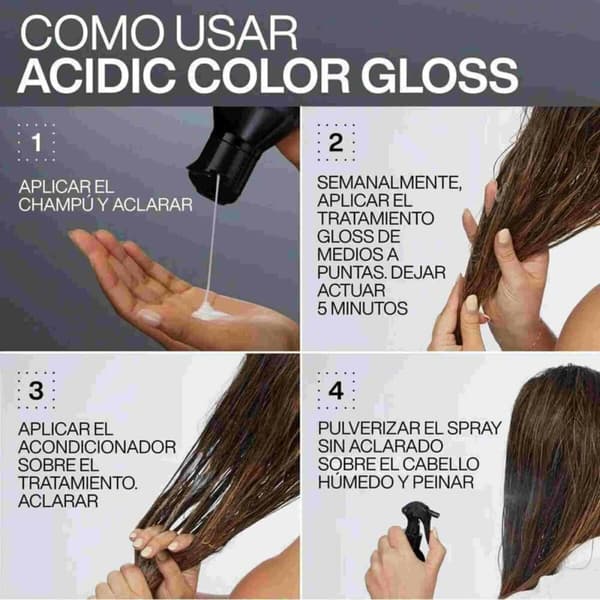 Shampoo sæt Redken ACIDIC COLOR GLOSS 3 Dele