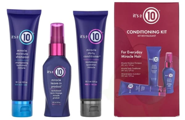 It's a 10 Conditioning Trail Set 177.3 ml Shampoo 59,1ml/Conditioner 59,1ml/Leave-in 59,1ml