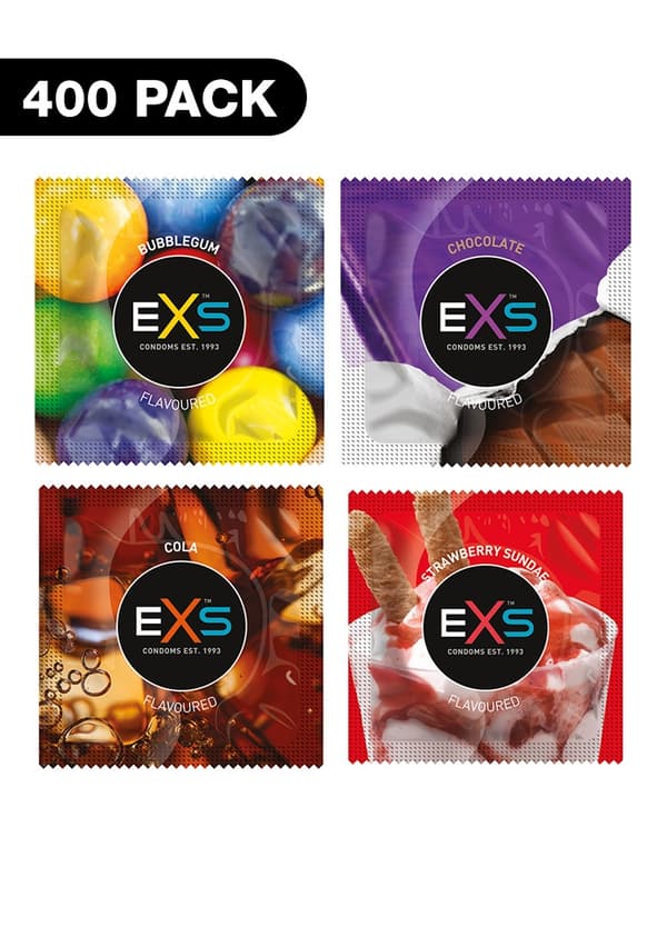 Healthcare - EXS Condoms - Mixed Flavoured Condoms - 400 pack