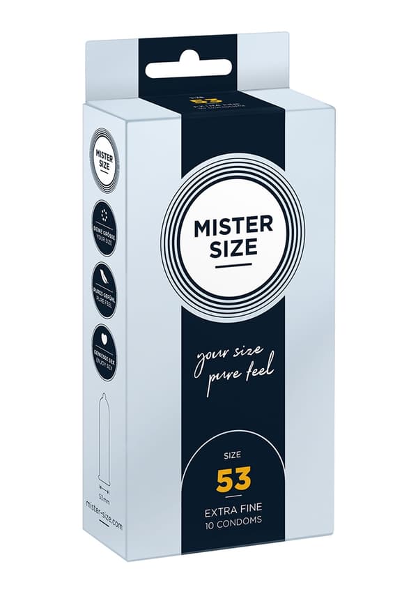 Mister Size - Mister Size - Pure Feel - 53 mm - 10 pack