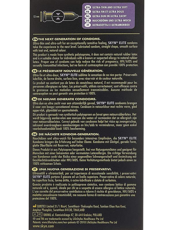 Manix Skyn Elite: Kondomer, 20-pack
