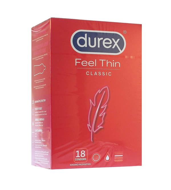 Durex Feel Thin Condoms 18ks