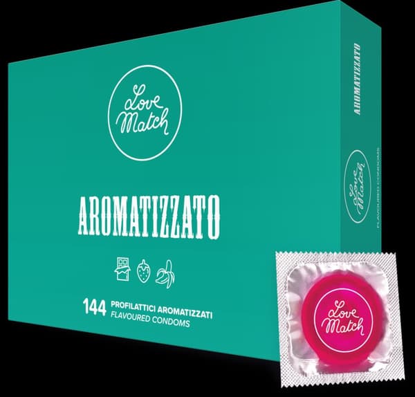 Love Match Arromatizato kondomer 144 st