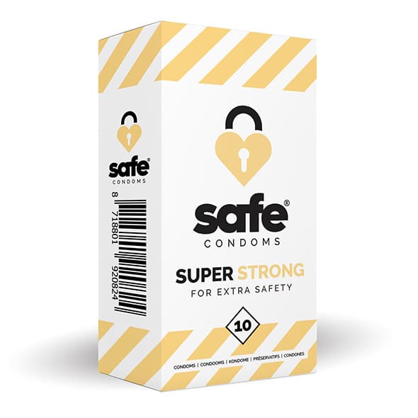 SAFE Condoms Super Strong för extra säkerhet (10 st)