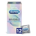 Pikkukuva 1 / 2: Invisible Extra liukastetut kondomit Durex Invisible (12 uds)