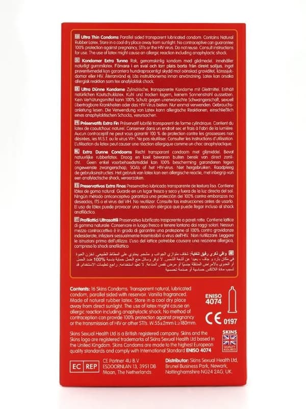 Skins Ultra Thin Condoms 16-pack Tynne kondomer