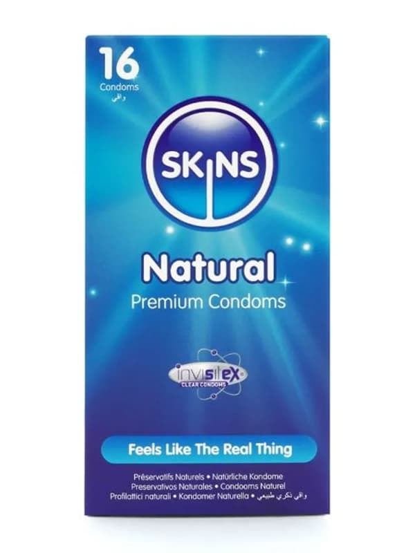 Skins Natural Condoms 16-pack Kondomer