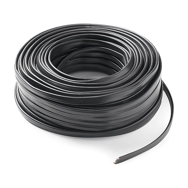 Famatel Platt Kabel 2x1.5 Mm 50 M Svart
