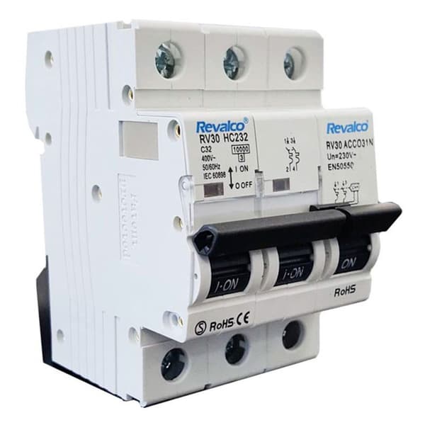 Revalco Overspændingsbeskytter Iga 2p 32a C 10ka Hvid