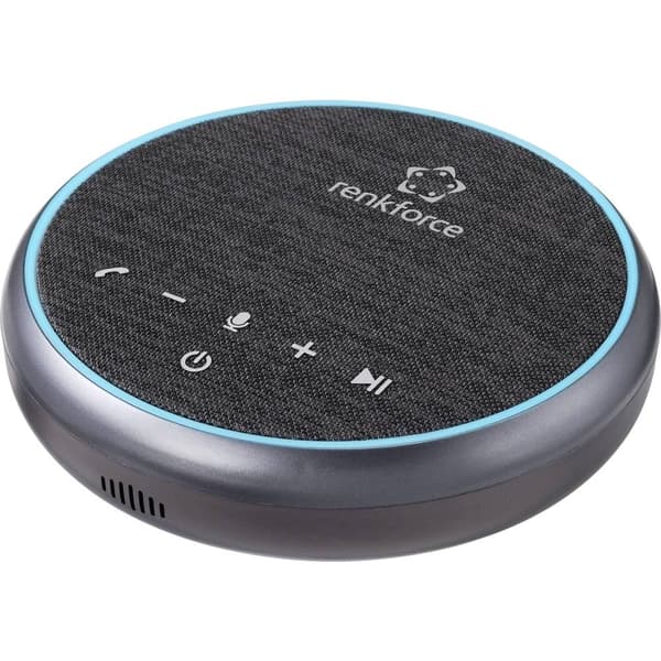 Renkforce RF-4767678 Konferenshögtalare Bluetooth, USB, Audio, stereo (3.5 mm) Svart