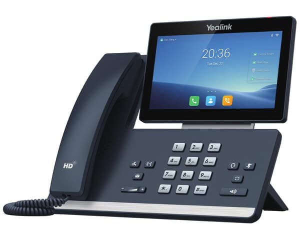 Yealink SIP-T58W - VoIP-telefon - med Bluetooth-interface med opkalds-id - 10-parts opkaldsfunktion - SIP, SIP v2, SRTP, RTCP-XR, VQ-RTCPXR - Klassisk Grå