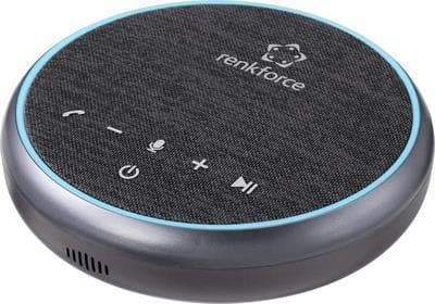Renkforce RF-4767678 Konferencehøjttaler Bluetooth®, USB, Audio, stereo (3,5 mm stik) Sort (RF-4767678)