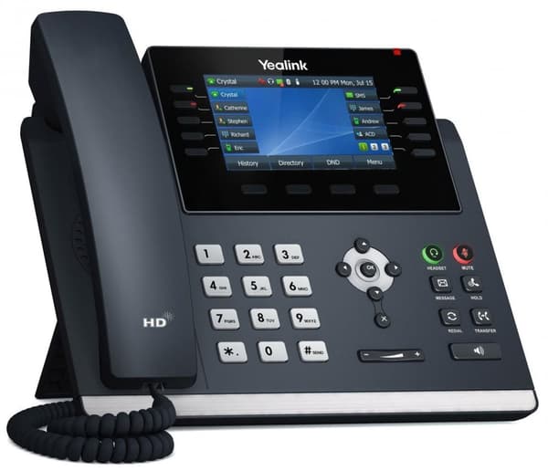 Yealink SIP-T46U IP Telefon Grå LCD Wifi Grå
