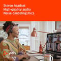 Miniatyrbillede 3 af 6: Poly Studio P5 - webcam - farve - 720p, 1080p - lyd - USB 2.0 - med Poly Blackwire 3325 headset