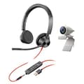 Miniatyrbillede 1 af 6: Poly Studio P5 - webcam - farve - 720p, 1080p - lyd - USB 2.0 - med Poly Blackwire 3325 headset