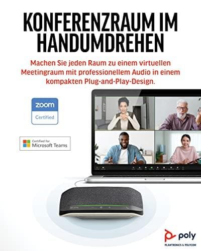 Poly Sync 10 - Smart højttalertelefon - kablet - USB-C, USB-A - Zoom-certificeret