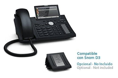 Snom D375 - IP telefon - sort - kablet håndsæt - skrivebord/væg - in band - out-of band - SIP info - 12 linjer (4141)