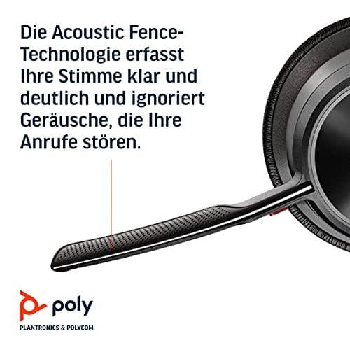 Poly Voyager Focus 2 UC - Kuulokkeet - On-Ear - Bluetooth - langaton, langallinen - aktiivinen melunvaimennus - adapteri USB-C Bluetoothin kautta - la