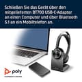 Pikkukuva 6 / 6: Poly Voyager Focus 2 UC - Kuulokkeet - On-Ear - Bluetooth - langaton, langallinen - aktiivinen melunvaimennus - adapteri USB-C Bluetoothin kautta - la