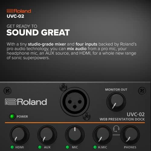 ROLAND UVC-02 - Web-esitystelakointiasema videokokouksiin ja esityksiin (424211)
