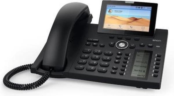 Snom D375 - VoIP telefon - Telefonsvarer - Sort Sort