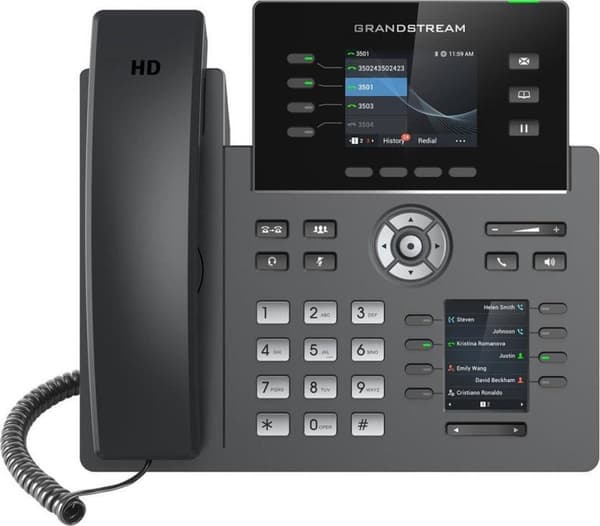 Grandstream Networks GRP2614 IP telefon Sort 4 linjer TFT Wifi Sort