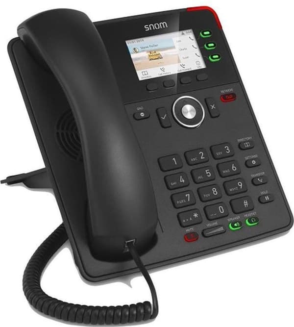 Snom D717 - VoIP-Telefon - dreiweg Anruffunktion Sort