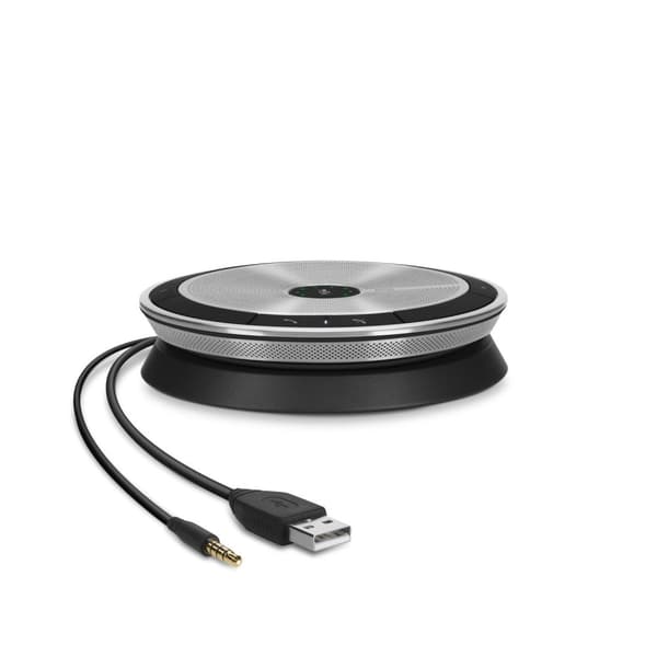 EPOS EXPAND SP 20 - Højttalertelefon - kablet - USB, 3,5 mm stik - sort, sølv - Certificeret til Skype for Business