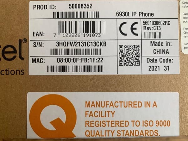 Mitel 6930T IP-telefon 50008352