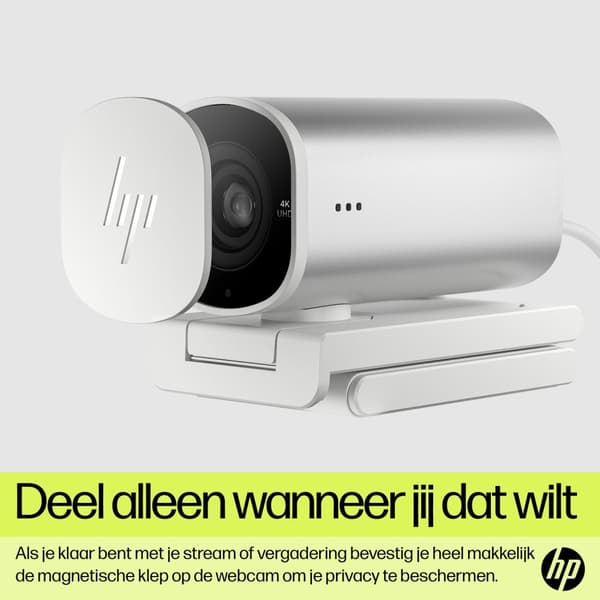 HP 960 4K Streaming Webcam - 100 % bølgepap ydre karton og polstring er bæredygtigt fremskaffet og... (695J6AA#ABB)