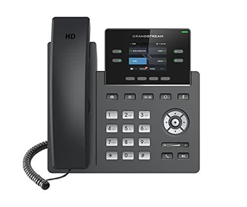 Grandstream GRP2612 - VoIP-telefon med nummervisning/opkald venter - SIP, RTCP, RTP, SRTP - 4 linjer (GRP-2612) Sort