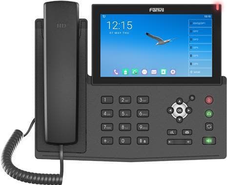 Fanvil X7A IP-telefon Black Wired Handset LCD 20 Lines WiFi (X7A) Sort