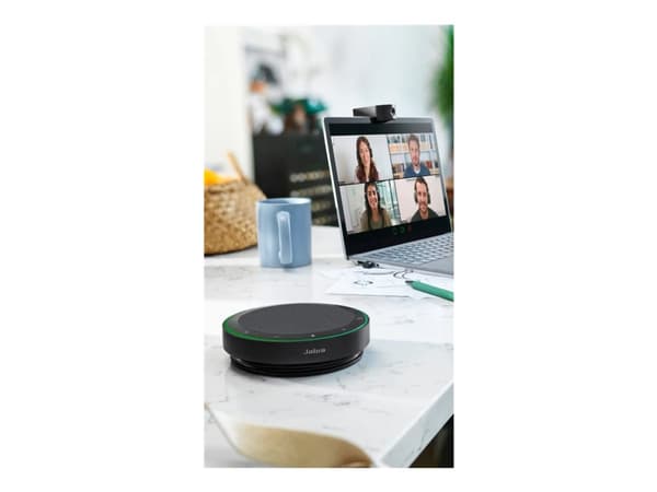 Jabra Speak2 75 MS - Høyttalende håndfri telefon - Bluetooth - trådløs - USB-A, USB-C - mørk grå - Certified for Microsoft Teams Rooms, Optimized for