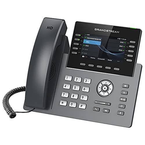 Grandstream GRP2615 - VoIP-telefon med nummervisning/opkald venter - IEEE 802.11a/b/g/n/ac (Wi-Fi) - SIP, RTCP, RTP, SRTP - 6 linjer - 4 linjer