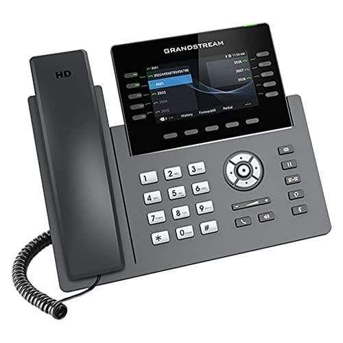 Grandstream GRP2615 - VoIP-telefon med nummervisning/opkald venter - IEEE 802.11a/b/g/n/ac (Wi-Fi) - SIP, RTCP, RTP, SRTP - 6 linjer - 4 linjer