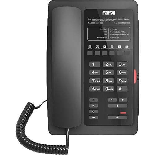 Fanvil hotellipuhelin H3 musta (H3 BLACK)