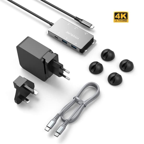 Vivolink VLUSBCHUB - 2.0/3.2 Gen 1 (3.1 Gen 1) - USB Type-C - HDMI ut - DisplayPorts ut (VLUSBCHUB)