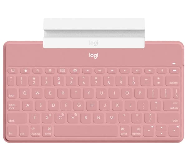 Logitech Keys-To-Go - Tastatur - Bluetooth - QWERTY - Pan-Nordic - Blush Pink - til Apple iPad/iPhone/TV